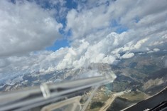 Loty szybowcem nad Alpami,